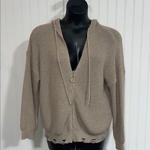 Blakeley sawyer zipper sweater tan L/XL